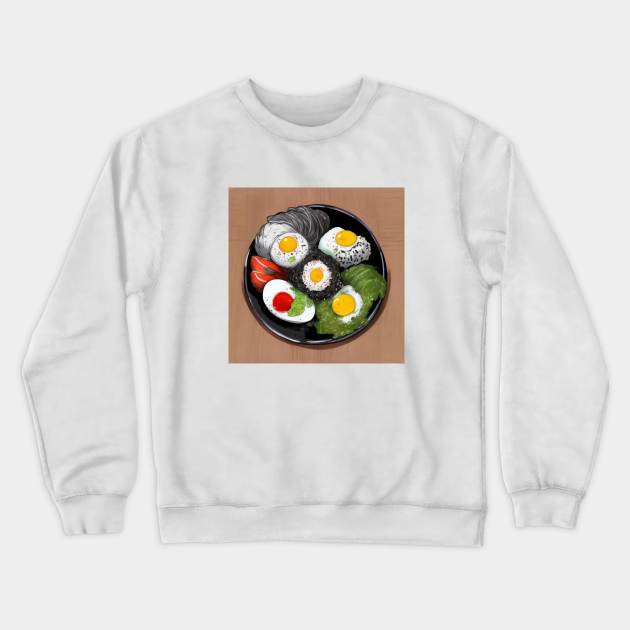 Bento Japanese Food Cuisine Crewneck Sweatshirt by Flowering Away